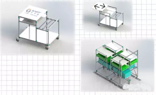 兴千田教大家逐步建立CELL线和JIT物流 兴千田教大家逐步建立CELL线和JIT物流