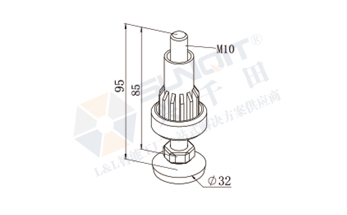 防静电脚杯图纸 防静电脚杯图纸