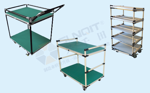 精益管周转车|生产线精益管推车|物料货架周转车 精益管周转车|生产线精益管推车|物料货架周转车