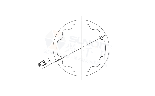 辊轴圆形铝管尺寸图 辊轴圆形铝管尺寸图