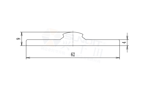 挡边铝材尺寸图 挡边铝材尺寸图