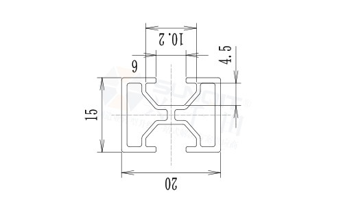 托盘分隔型材尺寸图