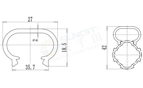 暗藏式导线卡槽尺寸图