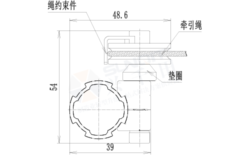 功能辅件A与U槽滑轮套件尺寸图