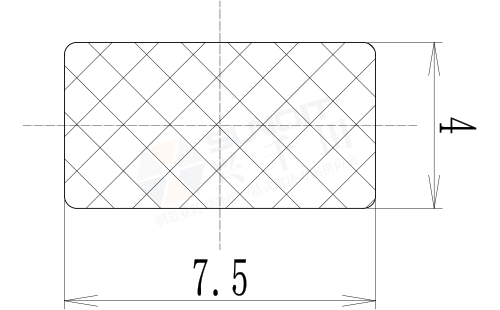 弹性橡胶条尺寸图