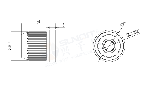 1.2不锈钢管筒套尺寸图