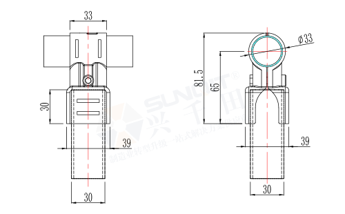 直角方形接头尺寸图