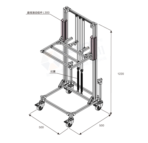 升降周转车(手摇型)图纸 升降周转车(手摇型)图纸