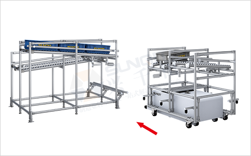 AGV周转车+物料架-两侧 AGV周转车+物料架-两侧