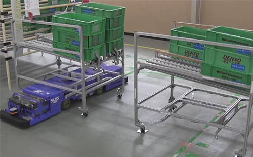 双向AGV对接物料架 双向AGV对接物料架