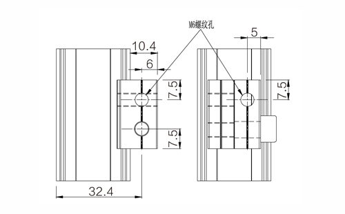 功能辅件C尺寸图