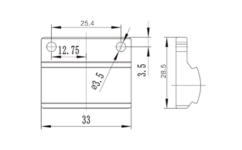 光电开关连接件尺寸图