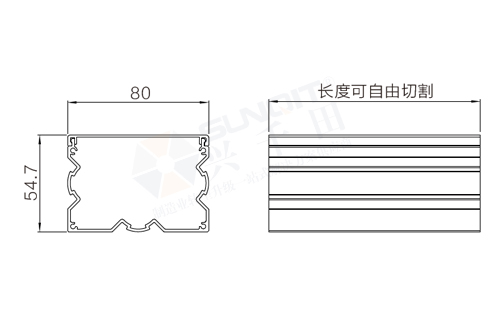 铝合金线槽尺寸图