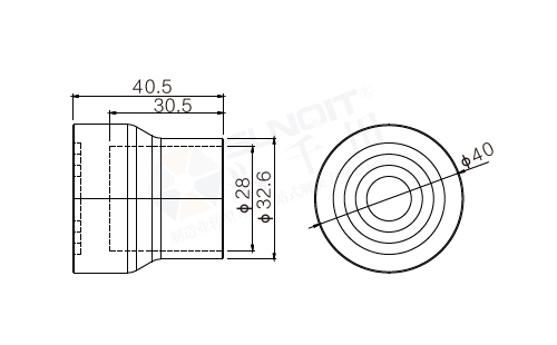 橡胶脚套尺寸图