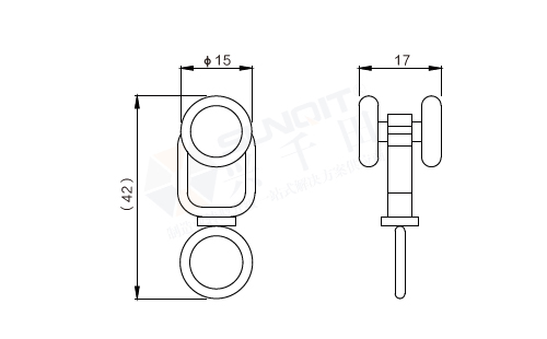 电批滑轮尺寸图