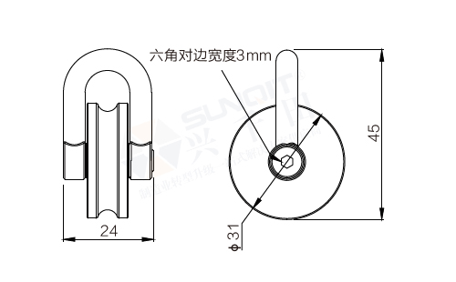动滑轮套件尺寸图