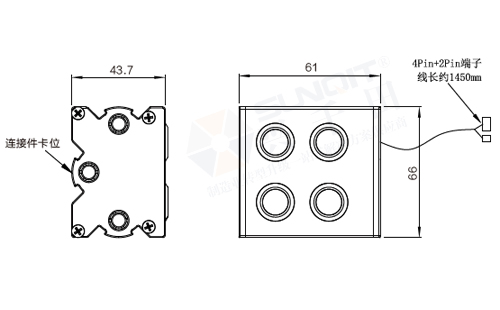 四位开关组件尺寸图