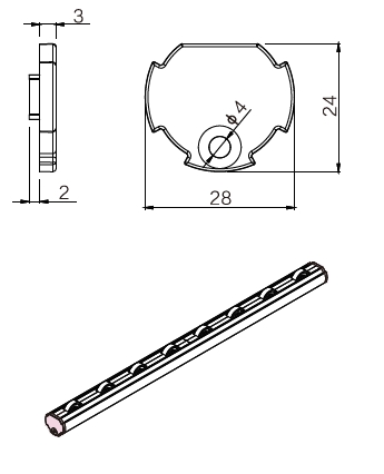 轴承流利条封盖