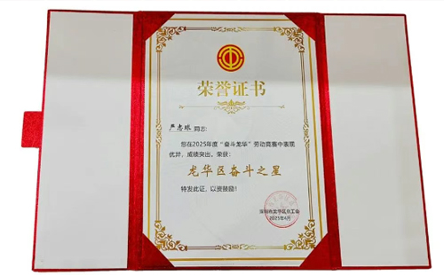 热烈祝贺兴千田严老师获评2025“龙华区奋斗之星” 热烈祝贺兴千田严老师获评2025“龙华区奋斗之星”